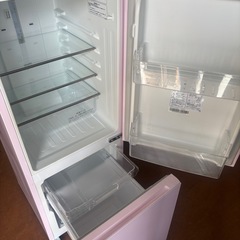 ※処分※無料★¥0-※【ピンク】ハイセンス 冷蔵庫 154L 2018年製の画像