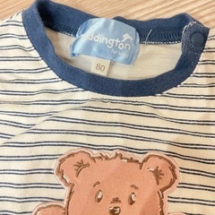 ベビー服 ロンパース 熊 80の画像