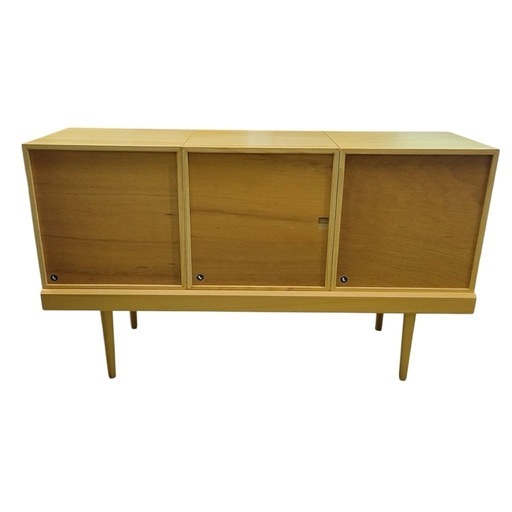 826STANDARD UNIT126cm サイドボードHセット ウッドレッグ　北欧風　ナチュラル
