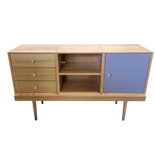 826STANDARD UNIT126cm サイドボードHセット ウッドレッグ　北欧風　ナチュラル