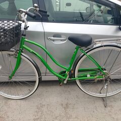 くまねず《姫路》27インチ自転車☆仮名『グリーンのポルシェ』ママ...