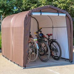 ★簡単設営★ サイクルハウス 自転車 バイク 前面カバー 自転車3台分の画像
