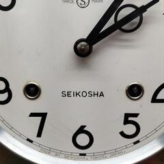 ●精工舎 セイコウシャ セイコー SEIKOSHA 掛け時計 シール1749　昭和レトロ アンティーク時計 オブジェ 振り子時計 柱時計 ヴィンテージの画像