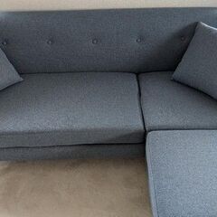 青いファブリック コーナーソファVENTOTA Beris-N BU