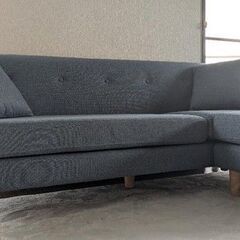 青いファブリック コーナーソファVENTOTA Beris-N BUの画像