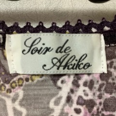 昭和レトロ　チュニック　Soir de Akiko ペイズリー柄五分袖　Aラインの画像