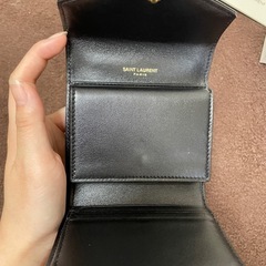 SAINT LAURENT 三つ折り財布 ブラックの画像