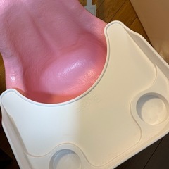 値下げ)ベビーバンボ椅子 トレイ付き の画像