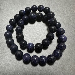 紫金石8mmブレスレット 数珠 パワーストーン ブルーゴールドス...