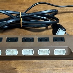 タコ足配線　延長コード　6個口　2mの画像