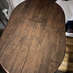 【美品】最終値下げ‼️ブラウン🤎ダイニングテーブル チェア セットの画像