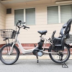大阪府　子供乗せ　2人　パナソニック　 電動アシスト自転車 チャ...