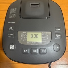 IRIS OHYAMA 炊飯器 ブラック5.5合マイコン式