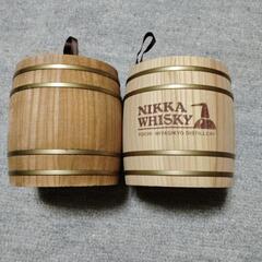 ニッカウヰスキーの樽型小物入れ　２個セットの画像