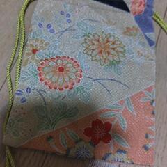 【ハンドメイド】ちりめん和柄ポーチの画像
