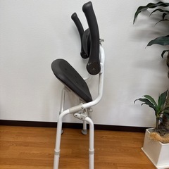 パナソニック製介護用風呂椅子 シャワーチェアー　アームレスト付き　折りたたみ可能美品の画像