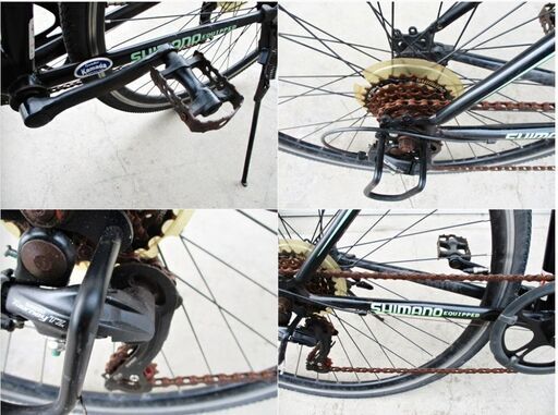 相互自転車 クロスバイク モーラス 700C MOR700C-6 動作良好 ブラック