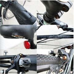 相互自転車　クロスバイク　モーラス　700C　MOR700C-6　動作良好　ブラック×グリーン　サイクリング　6段変速　Sogocycle　引き取り歓迎の画像
