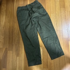 GU シェフパンツ　オリーブ　L
