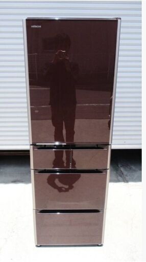 HITACHI 5ドア冷蔵庫415L 真空チルド R-S4200F(XT) 動作良好 2016年製