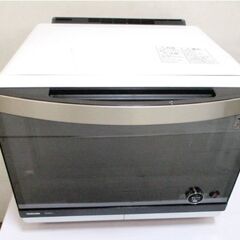 東芝　過熱水蒸気オーブンレンジ　石窯ドーム ER-ND500(W)　動作良好　31L　グランホワイト　深皿メニュー　スチーム　TOSHIBA