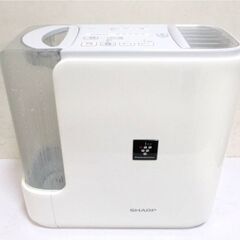 シャープ　[　ハイブリッド　(加熱＋気化)式　]　加湿器　HV-F70-W　動作良好　プラズマクラスター7000　SHARP　お手入れカンタン