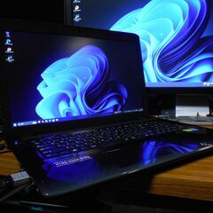17インチ ノートパソコン  Windows11 24H2 CPU i7-4800MQ メモリ16GB　　GeForce 840M  SSD M.2 120GB+SSD 2.5インチ 480GBの画像