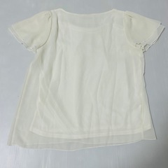 【美品・MISCH MASCH 】シフォンカットソー　ホワイト　裏地付　Mサイズの画像