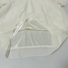 【美品・MISCH MASCH 】シフォンカットソー　ホワイト　裏地付　Mサイズの画像
