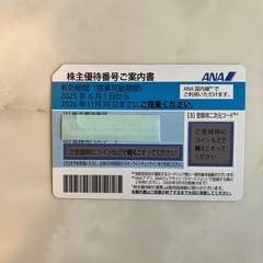 ANA株主優待券ですの画像