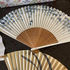 4つまとめてレトロな扇子　センスの画像