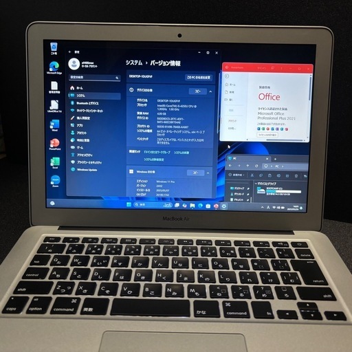 MacBook Air 2020'macOS windows11 office