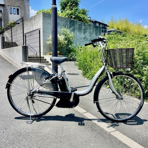 電動アシスト自転車 ヤマハPAS ナチュラ 26インチ 子乗せ付き 充電器