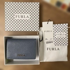 FURLA ブルーのミニ財布
