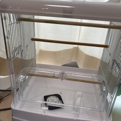 鳥かご　使用期間2週間　水入れ温湿度計つき