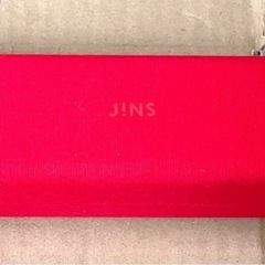 JINSメガネ　レンズ度有り・色付き・ケース付き　の画像