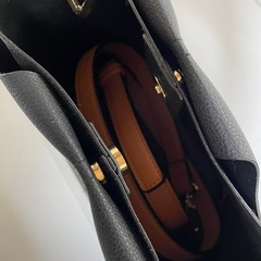 【未使用・紙タグ付】👜ハンドバッグ　ショルダー紐付きの画像