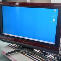 【希少】26型 液晶テレビ(ワインレッド)