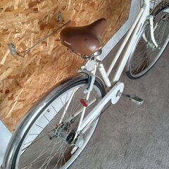 ＜整備済み中古＞　27インチ ママチャリ シティサイクル自転車 3段変速　LED自動点灯ライトの画像