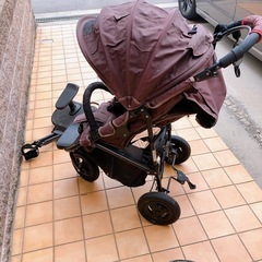 値下げ中！！【6月15日までの掲載】エアバギー  ココ　ベビーカー　ベビーカーステップ　黒　三輪　の画像