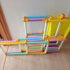 ジャンク　ベビージャングルジム 滑り台　ブランコ おりたたみキッズパークEX の画像