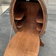 1138😺欠品あり ワイン樽型 木箱収納箱 お酒収納の画像