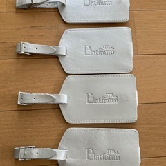 JTB Platinum シルバー ネームタグ 4個セットの画像