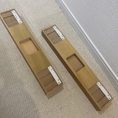 無印良品 壁に付けられる家具 長押 2つの画像