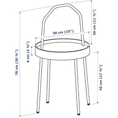 (お値下げ)IKEA ブールヴィーク　サイドテーブル　ライトグレーグリーンの画像