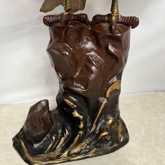 【縁起置物】 美術工芸 高級床置 岩鷹 銅 古美術 鷲 鷹 開運 金属の画像