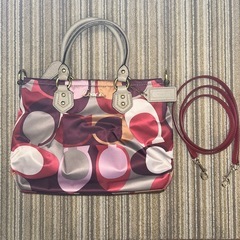 COACH コーチ アシュレイ スカーフプリント ミニトート F...