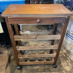 【引き取り限定】中古品　木製　ワインラック