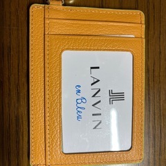 LANVIN en Bleu オレンジ パスケースの画像