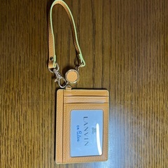 LANVIN en Bleu オレンジ パスケースの画像